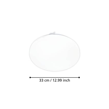 Eglo - LED Stropna svjetiljka sa senzorom pohybu LED/15,5W/230V 3000K pr. 33 cm bijela