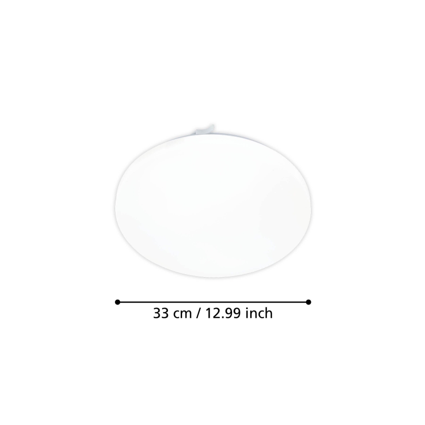 Eglo - LED Stropna svjetiljka sa senzorom pohybu LED/15,5W/230V 3000K pr. 33 cm bijela