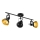 Eglo 75513 - Stropni reflektor THORNTON 3xE14/28W/230V crna/zlatna