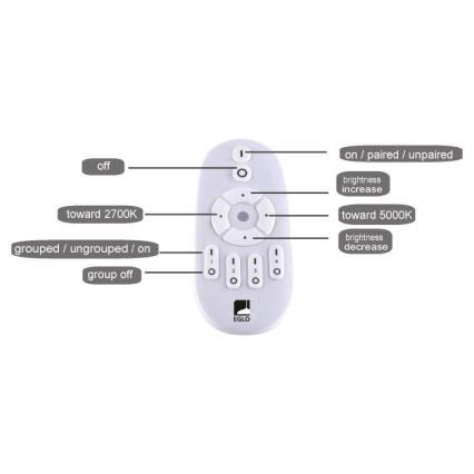 Eglo -LED Prigušivi panel LED/25W/230V 2700-5000K + daljinski upravljač