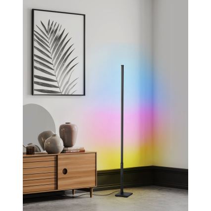 Eglo - LED RGB Prigušiva podna lampa LED/13,5W/230V 2700-6500K + daljinski upravljač
