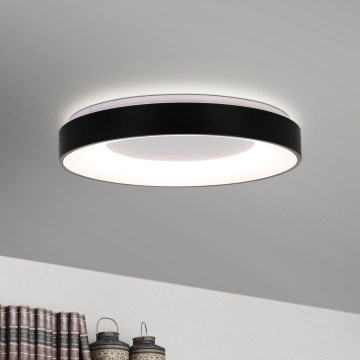Eglo 75661 - LED stropna svjetiljka s prigušivanjem JUTIO 4xLED/8,1W/230V crna + daljinski upravljač