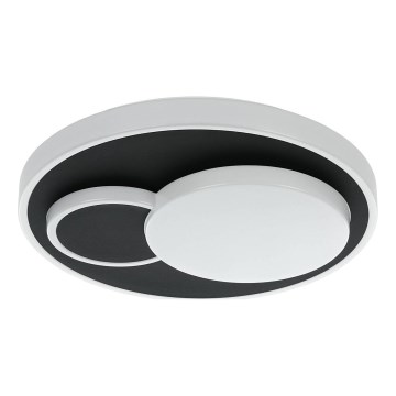 Eglo 75665 - LED Stropna svjetiljka LEPRESO LED/19,5W/230V pr. 38,5 cm crna