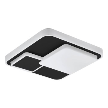 Eglo 75667 - LED Stropna svjetiljka LEPRESO LED/19,5W/230V 38,5x38,5 cm crna