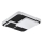 Eglo 75667 - LED Stropna svjetiljka LEPRESO LED/19,5W/230V 38,5x38,5 cm crna