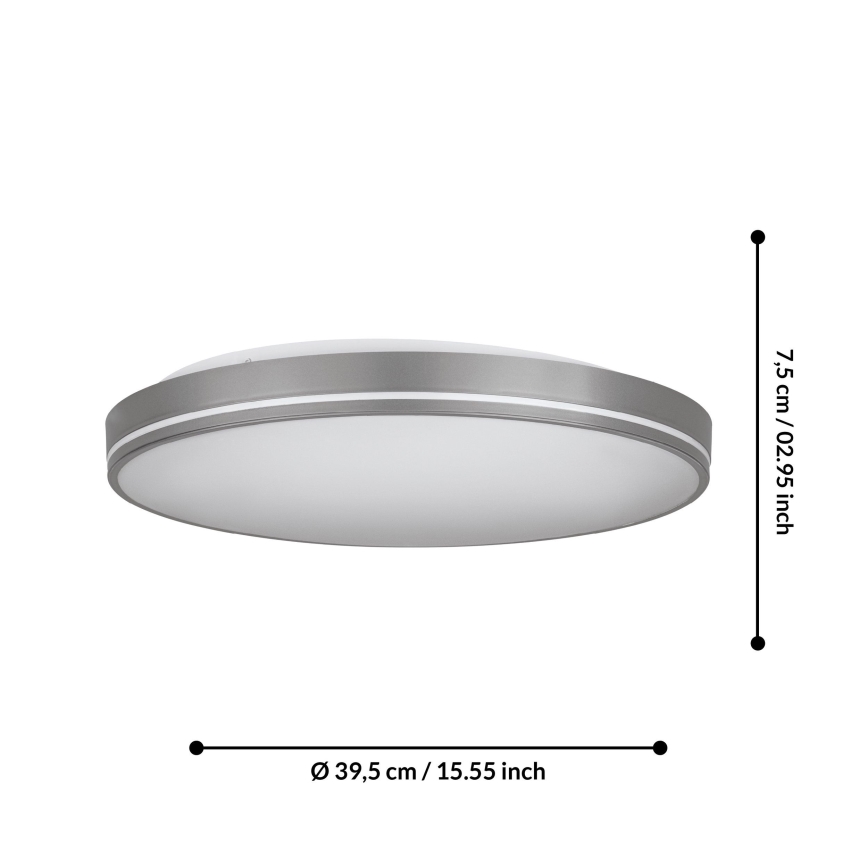 Eglo - LED Prigušiva stropna svjetiljka LED/22W/230V 3000-6500K + daljinski upravljač