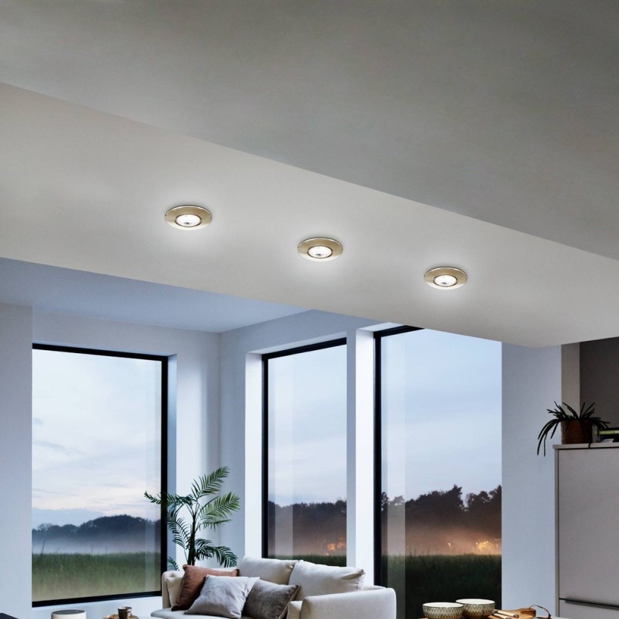 Eglo 75765 - SET 3x LED Ugradbena svjetiljka ZUJAR LED/3,4W/230V mat krom