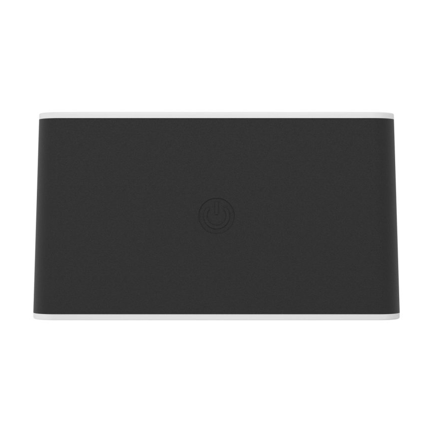 Eglo - Punjiva dodirna LED vanjska zidna svjetiljka s prigušivanjem LED/5W/5V 2000 mAh 3000/4000/6500K IP44 crna