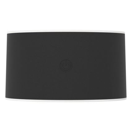 Eglo - LED punjiva dodirna vanjska zidna svjetiljka s mogućnošću prigušivanja LED/5W/5V 2000 mAh 3000/4000/6500K IP44 crna