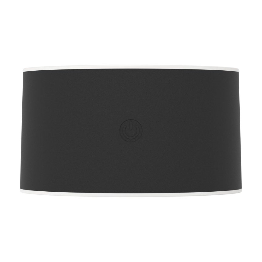 Eglo - LED punjiva dodirna vanjska zidna svjetiljka s mogućnošću prigušivanja LED/5W/5V 2000 mAh 3000/4000/6500K IP44 crna