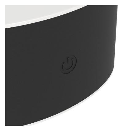 Eglo - LED punjiva dodirna vanjska zidna svjetiljka s mogućnošću prigušivanja LED/5W/5V 2000 mAh 3000/4000/6500K IP44 crna