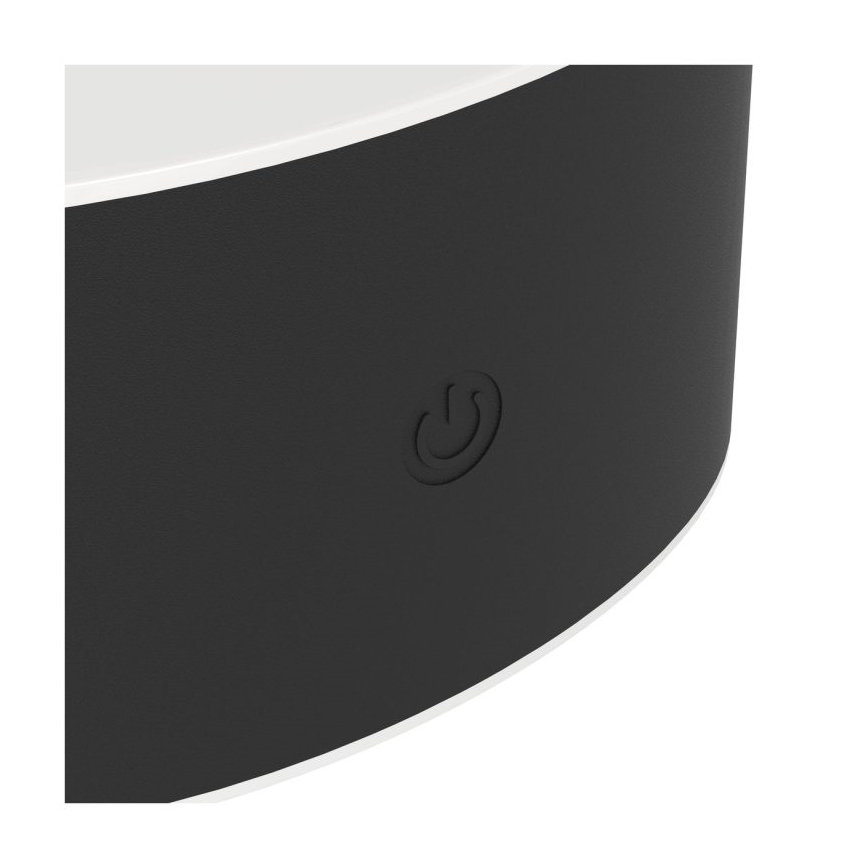 Eglo - LED punjiva dodirna vanjska zidna svjetiljka s mogućnošću prigušivanja LED/5W/5V 2000 mAh 3000/4000/6500K IP44 crna