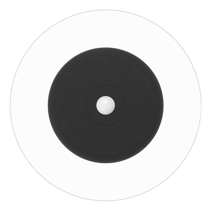 Eglo - LED RGBW punjiva zidna svjetiljka s mogućnošću prigušivanja, s senzorom pokreta i sumraka, LED/5V, 2000 mAh, crna + daljinski upravljač