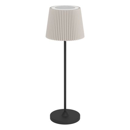 Eglo - LED stolna lampa s dodirnim prigušivanjem, punjiva, LED/3,8W/5V 2400/3000/4000K 2000 mAh crna/krem