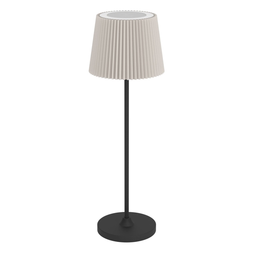 Eglo - LED stolna lampa s dodirnim prigušivanjem, punjiva, LED/3,8W/5V 2400/3000/4000K 2000 mAh crna/krem