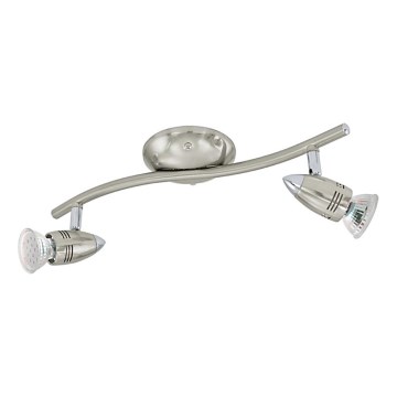 Eglo 78023 - LED Reflektorska svjetiljka MAGNUM 2xGU10/3W/230V 3000K mat krom
