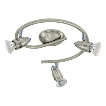 Eglo 78024 - LED Zidna reflektorska svjetiljka MAGNUM 3xGU10/3W/230V 3000K mat krom