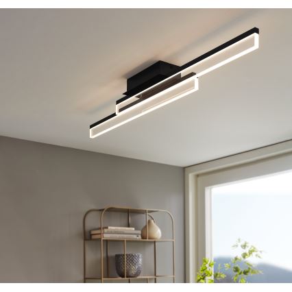 Eglo 780433 - LED kupaonska stropna svjetiljka YANGUAS 2xLED/11W/230V 3000K IP44 crna