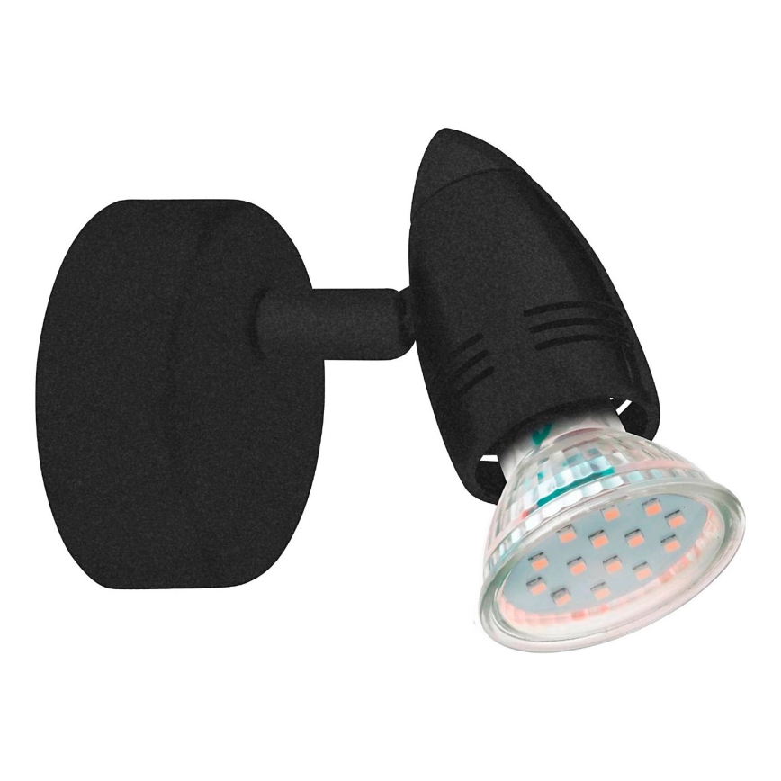Eglo 780443 - LED Zidna reflektorska svjetiljka SABADELL 1xGU10/2,8W/230V 3000K crna