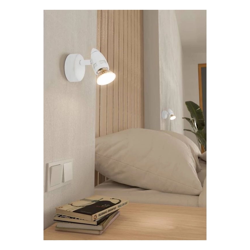 Eglo 780447 - LED Zidna reflektorska svjetiljka SABADELL 1xGU10/2,8W/230V 3000K bijela