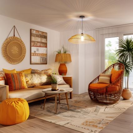 Eglo 781098 - Zamjenski abažur za svjetiljku KERIA, Ø 70 cm, smeđa