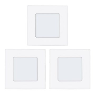 Eglo 78196 - Komplet 3x LED ugradnih svjetiljki FUEVA LED/2,7W/230V 8,5x8,5 cm