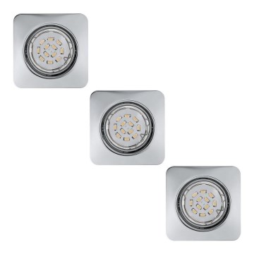 Eglo 78228 - SET 3xLED Ugradna svjetiljka PENETO 1xGU10/5W/230V