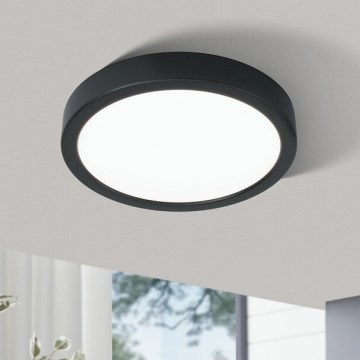 Eglo 78676 - LED stropna svjetiljka FUEVA LED/17W/230V Ø 21 cm crna