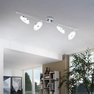 Eglo 78684 - LED spot svjetiljka DORNES 4xLED/4,5W/230V sjajni krom