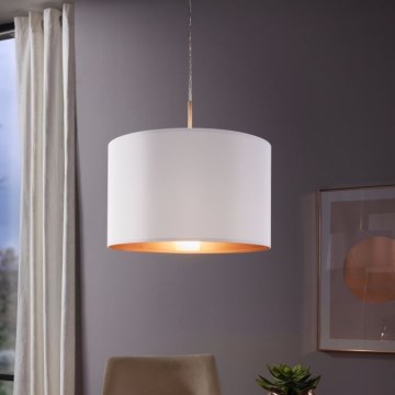 Eglo 78695 - Luster na sajli PASTERI 1xE27/60W/230V bijela