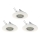 Eglo 78704 - SET 3x LED Ugradbena svjetiljka PENETO 1xGU10/3,3W/230V bijela