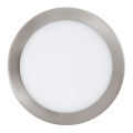 Eglo 78729 - LED dimabilna ugradna stropna svjetiljka FUEVA LED/16,5W/230V matni krom prom. 22,5 cm