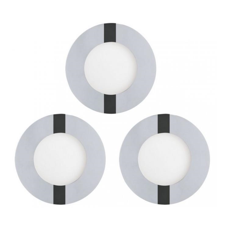 Eglo 78733 - SET 3x LED Ugradbena svjetiljka za kupaonicu FUEVA 1xLED/2,7W/230V IP44