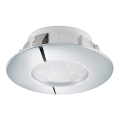 Eglo 78742 - LED Ugradna svjetiljka PINEDA 1xLED/12W/230V sjajni krom