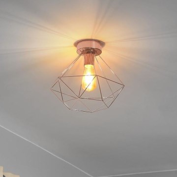 Eglo 79256 - Stropna svjetiljka BYRON 1xE27/60W/230V bakrena