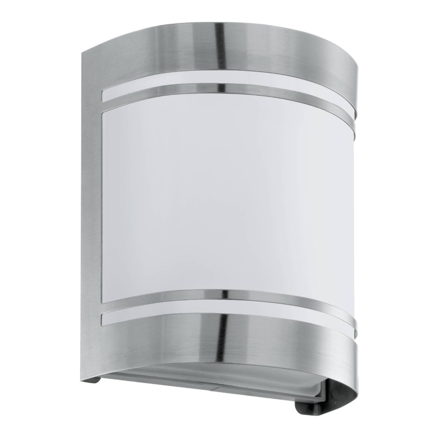 Eglo 79283 - Vanjska zidna svjetiljka CERNO 1xE27/40W/230V sjajni krom IP44