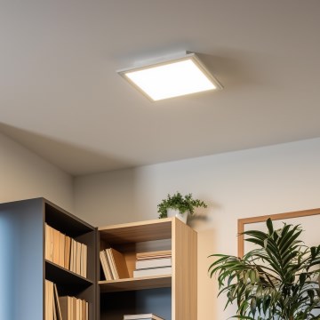 Eglo 79322 - LED Prigušiva stropna svjetiljka SALOBRENA LED/16W/230V 4000K 30x30 cm bijela