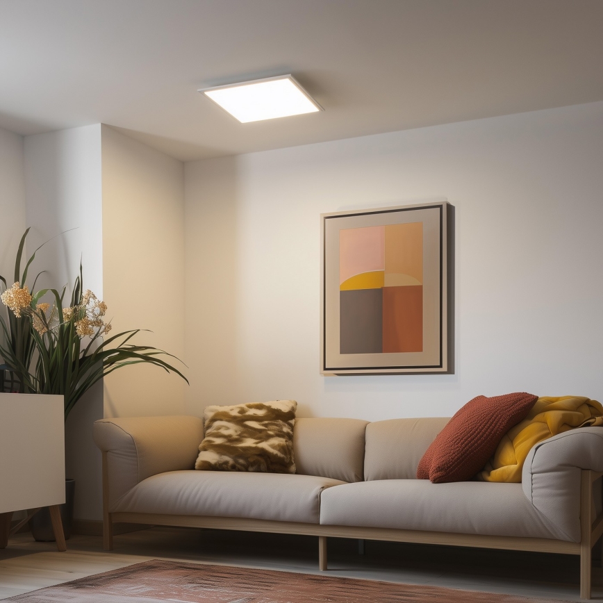 Eglo 79323 - LED Prigušiva stropna svjetiljka SALOBRENA LED/25W/230V 4000K 45x45 cm bijela