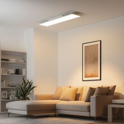 Eglo 79328 - LED Stropna svjetiljka SALOBRENA-RW LED/34W/230V 2700/4000K 120x30 cm bijela