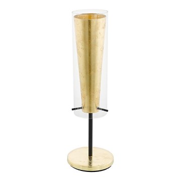 Eglo 79345 - Stolna lampa PINTO GOLD 1xE27/40W/230V zlatna