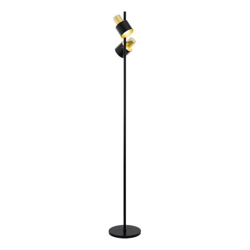 Eglo 79376 - Podna lampa FIUMARA 2xE27/60W/230V crna/zlatna