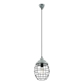 Eglo 79435 - Viseći luster na sajli BAMPTON 1xE27/60W/230V siva/crna