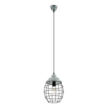 Eglo 79435 - Viseći luster na sajli BAMPTON 1xE27/60W/230V siva/crna