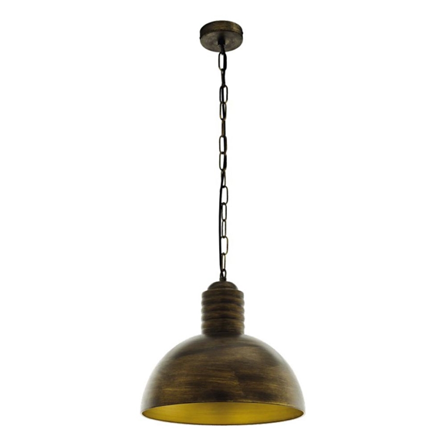 Eglo 79442 - Luster na lancu GOLDING 1xE27/60W/230V patina