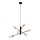Eglo 79453 - Luster na sajli SAN ROBERTO 6xE27/60W/230V crna/zlatna