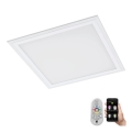 Eglo 79464 - LED Prigušiva stropna svjetiljka POZZALLO LED/16W/230V 2700-6500K 30x30 cm bijela + daljinski upravljač