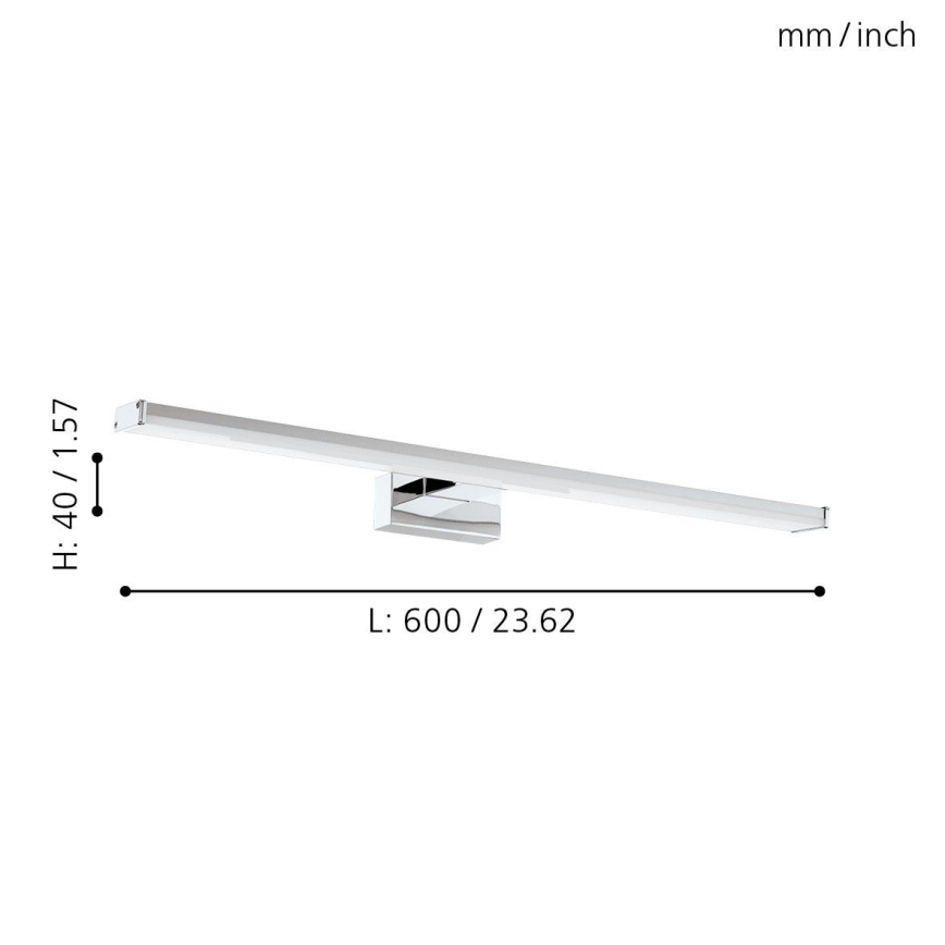 Eglo 79533 - LED Rasvjeta za ogledalo u kupaonici SARNOR LED/11W/230V 60 cm IP44 sjajni krom