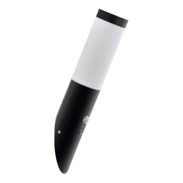 Eglo 79544 - Vanjsko zidno svjetlo s senzorom MONTALLEGRO 1xE27/15W/230V IP44 crne boje