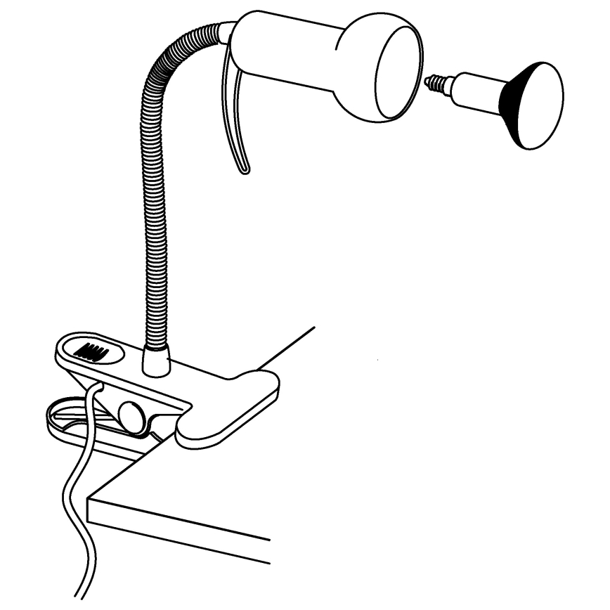 Eglo - Lampa s kvačicom 1xE14/40W/230V