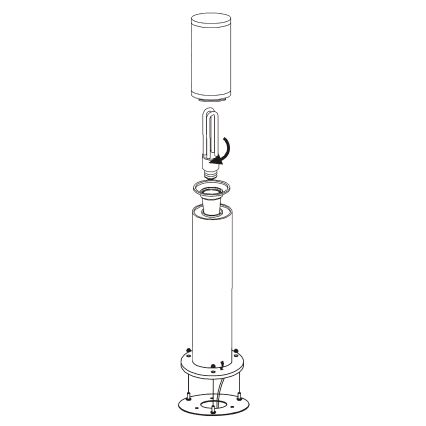 EGLO - Vanjska lampa 1xE27/15W/230V IP65